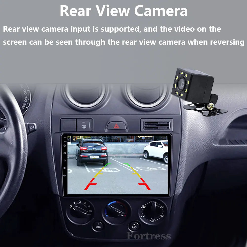 Car Radio Android 16 For Ford Fiesta Mk VI 5 Mk5 2002 - 2008 Multimedia Video Wireless Car