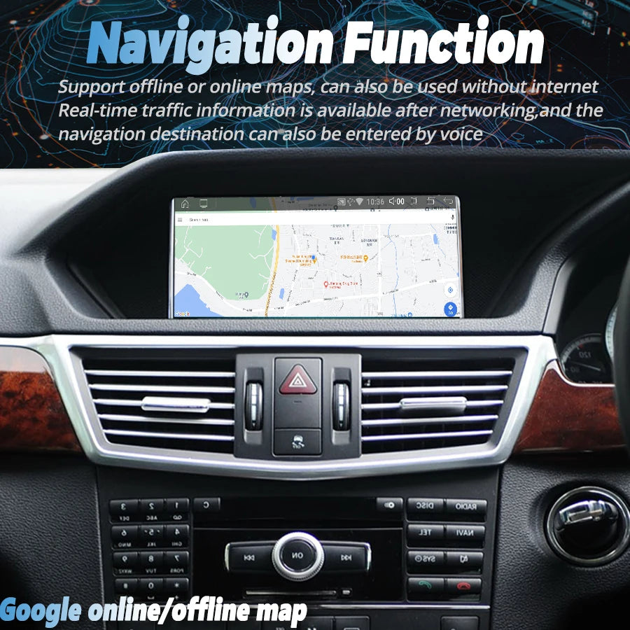 DSP 8INCH RHD Carplay Android 14 Car Radio For Mercedes Benz E W212 E200 E230 E260 E300 S2