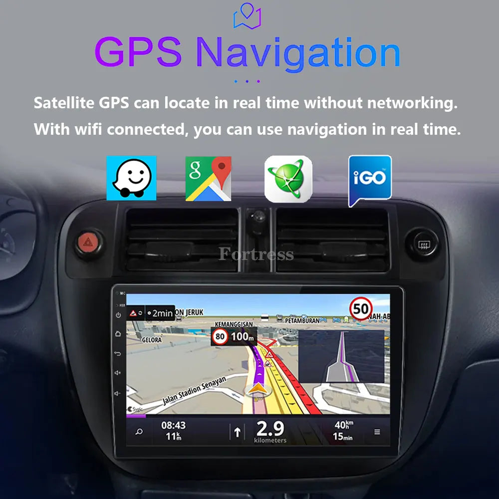 Car Radio Carplay For Honda Civic EJ EK EM 1995-2001 Navigation GPS Android Auto Stereo An