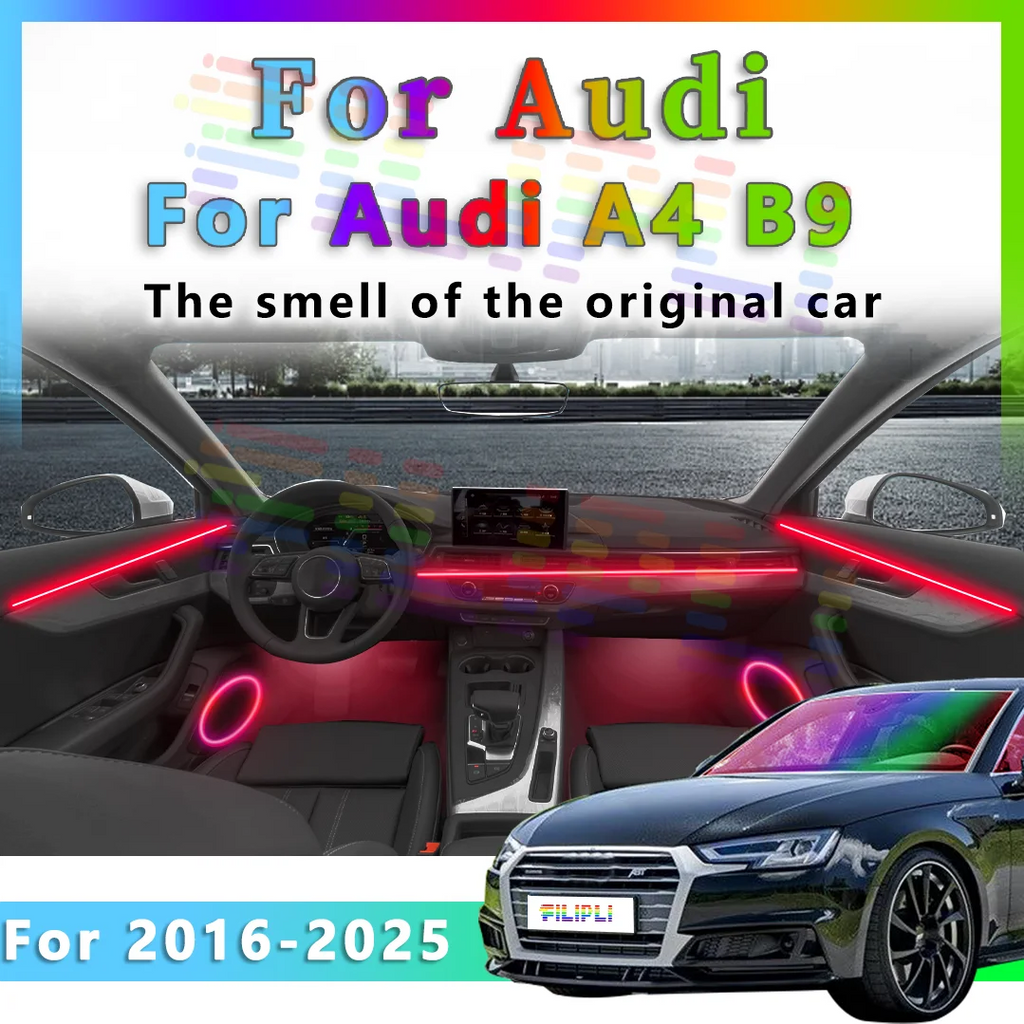 RGB - Ambient Light - for Audi B9 A4 - App Control - Car Interior Lighting | AUTOKITSHOP