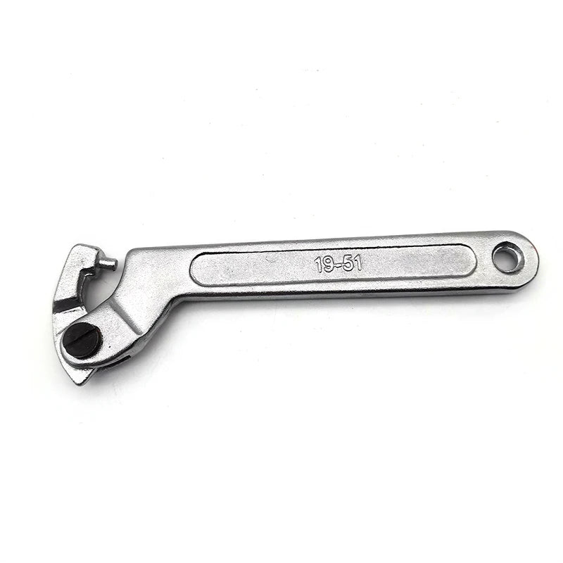 7" Adjustable Hook Wrench C Clamp Spanner Tool 19-51mm Motorcycle Suspension