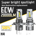 H4 Car LED Headlight Bulb 9003 Fan With Canbus High & Low Beam HB2 Auto Light Turbo Led Di