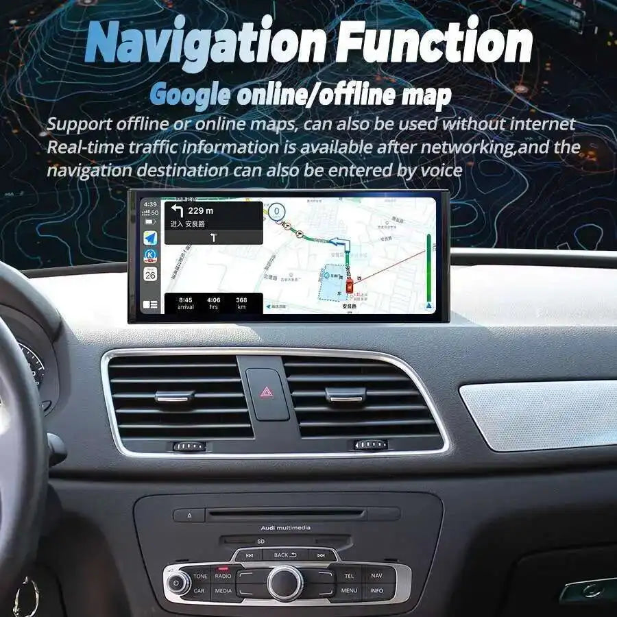 For AUDI Q3 2013 2014 2015 2016 2017 2018 Android Screen Carplay Navigation Car Multimedia