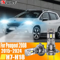 2x High Power H7 Led Headlight Canbus No Error H18 Car Bulb 6000K White Light Moto Diode L