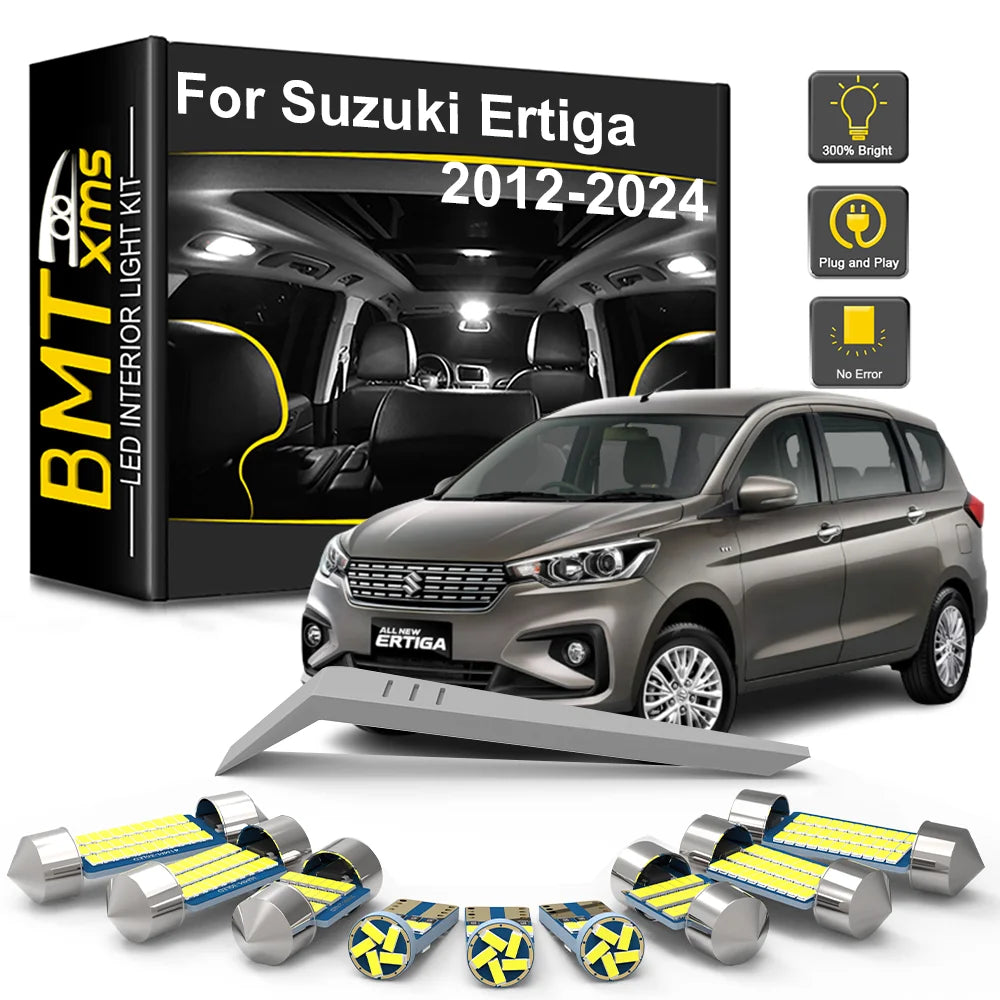 LED Interior Light Kit for Suzuki Ertiga 2012-2017 - Canbus Dome Map Door Trunk Bulbs | AUTOKITSHOP