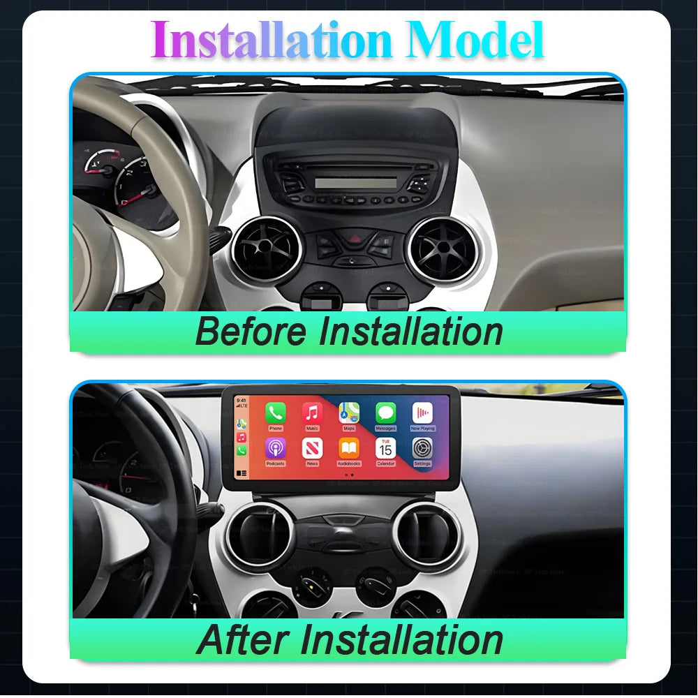 9.7 Inch Android 16For Ford Ka K2 2008 2009-2014 Car Radio 5g Wireless Carplay Stereo Mult | AUTOKITSHOP