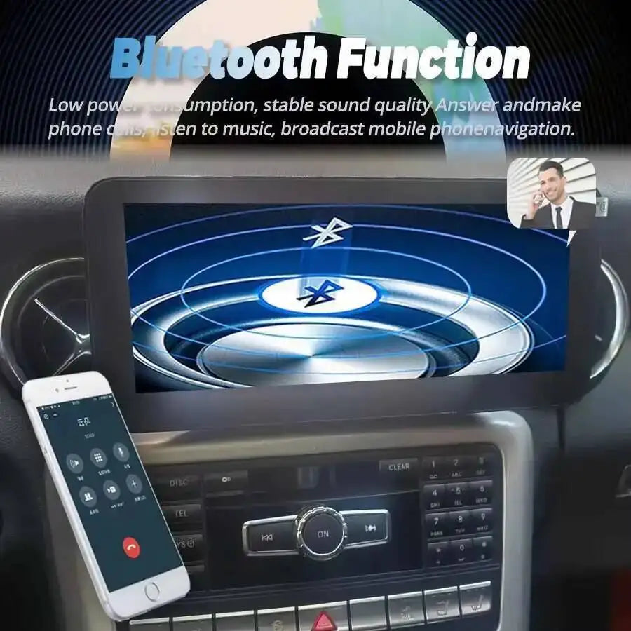 12.3inch GPS Car Radio For Benz SL SLK SLC300 SLC200 SLC260 SLK350 SL350 2010-2019 SIM Blu