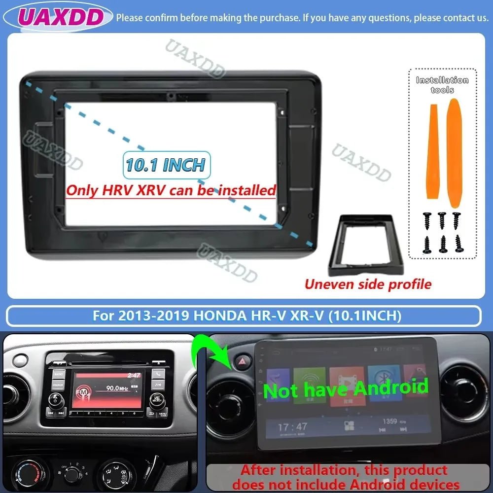 FOR 2013-2019 HONDA VEZEL HR-V XR-V 9 10.1INCH 2 Din Car Android frame Center fascia cable