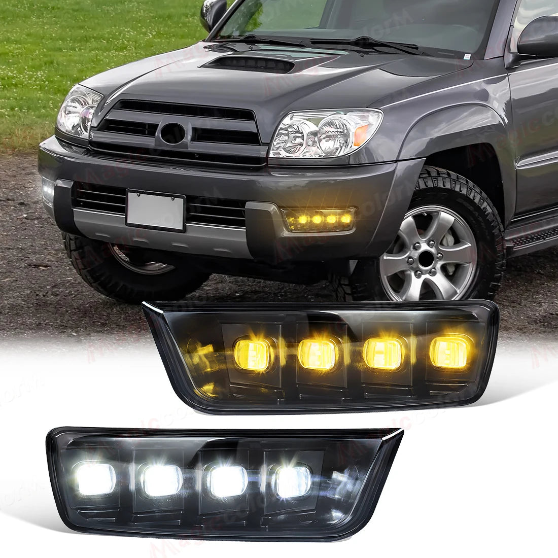 Led DRL For Toyota 4 Runner 4Runner 2003 2004 2005 Daytime Running Lights Fog Lamp Dynamic | AUTOKITSHOP