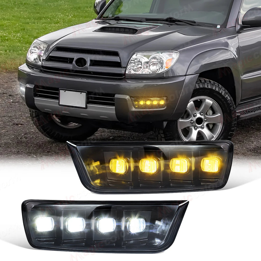 Led DRL For Toyota 4 Runner 4Runner 2003 2004 2005 Daytime Running Lights Fog Lamp Dynamic | AUTOKITSHOP