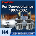 Roadsun 2Pcs Car Headlight H4 Led 26000LM Bulbs 6000K Lamp Fit For DAEWOO Lanos 1997 1998