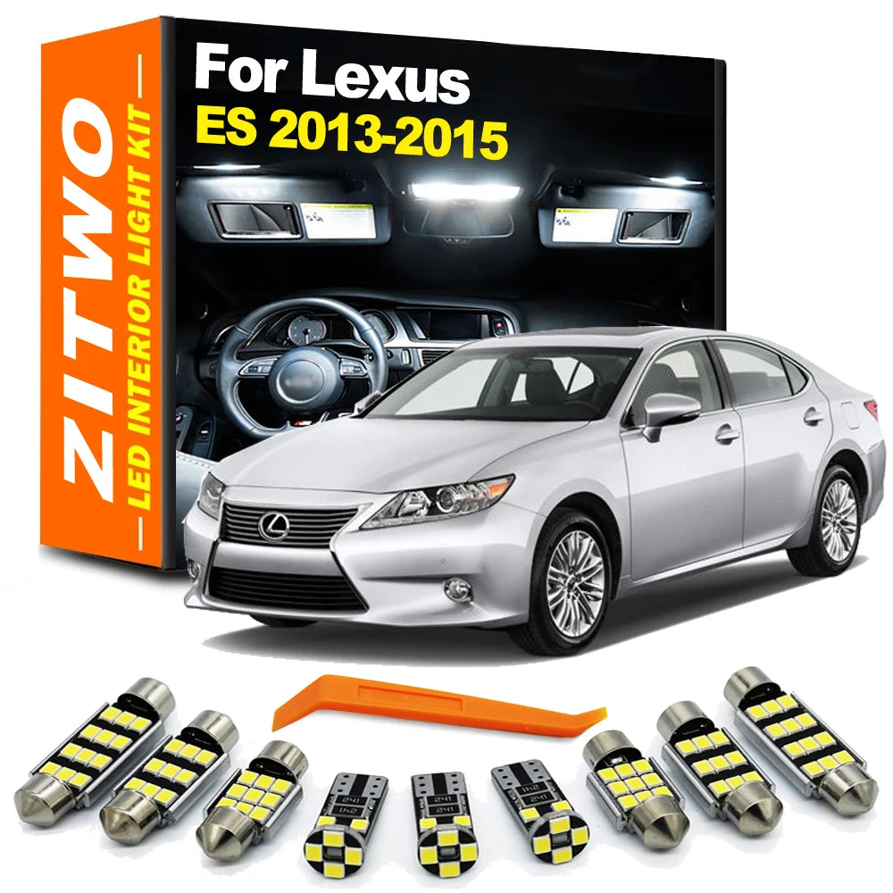 ZITWO 15Pcs Car LED Bulb Interior Light Kit For Lexus ES ES350 ES300h ES250 2013 2014 2015 Door  - Canbus LED Car Light