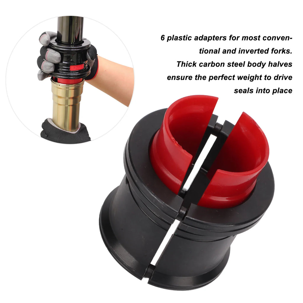 35‑50mm Motorcycles Front Fork Seal Driver Installer Tool Set Carbon Steel Universal for Motorcy - Automotive LED Light