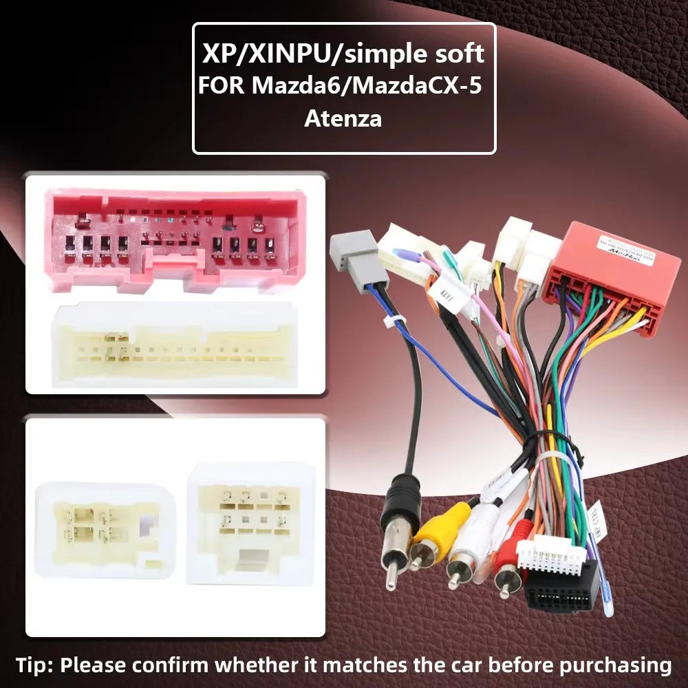 For Mazda XP-XINPU Simple Soft Car Radio Android Stereo Audio Screen Multimedia Video Play