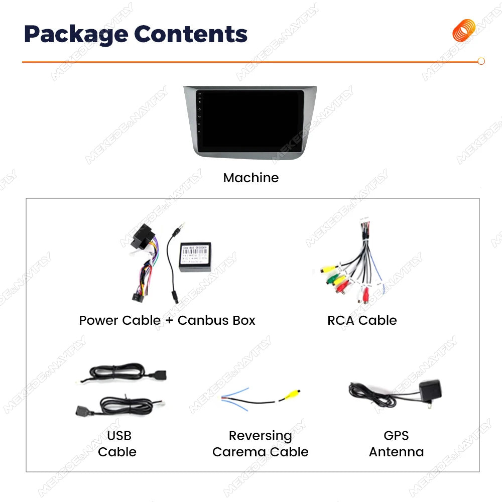 Android 14 Car radio Autoradio For Seat Altea XL Toledo 2004-2015 Multimedia Player GPS Na