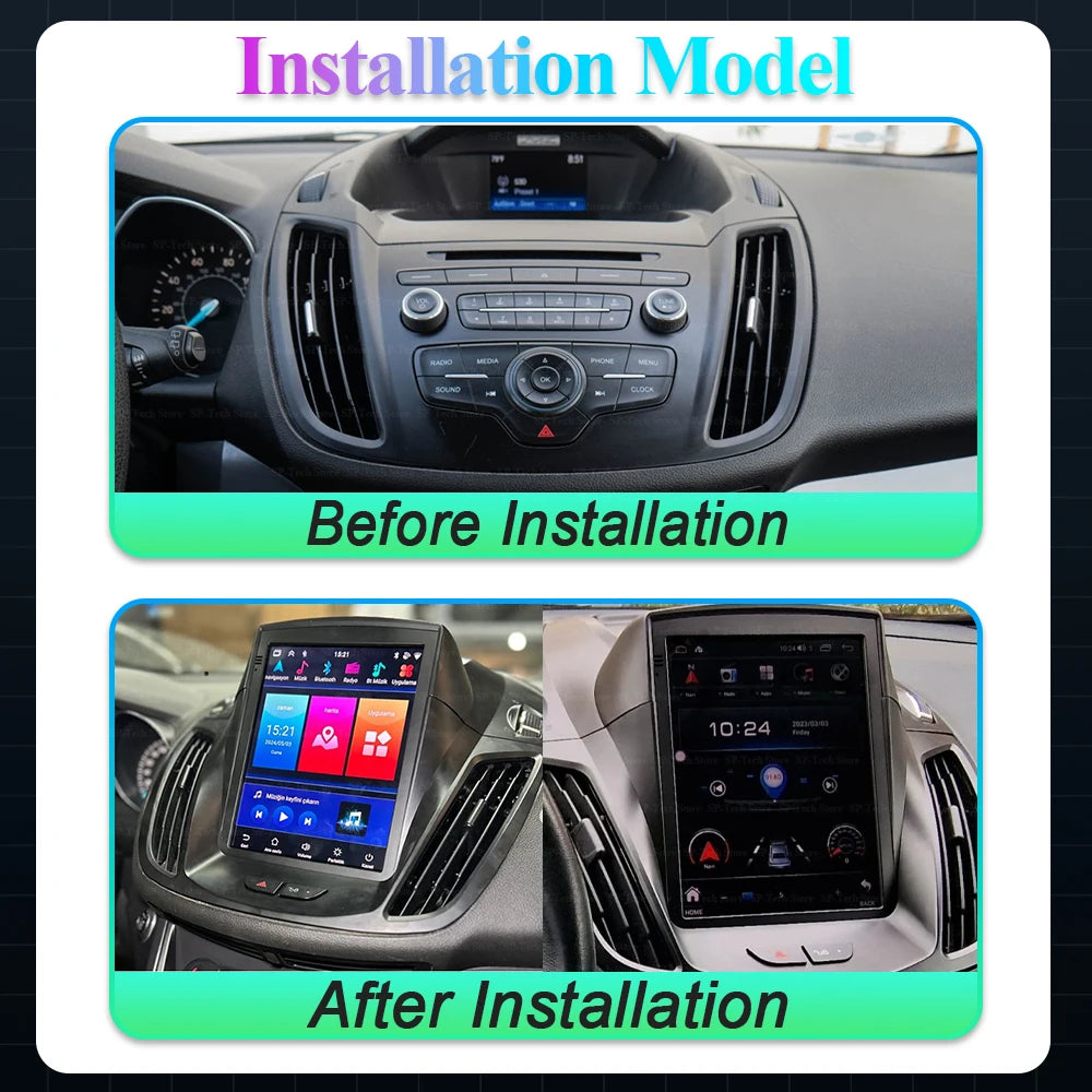 9.7 Inch Android 16 For Ford Kuga 2 Escape 3 2012-2019 Wireless Carplay Car Radio Stereo M | AUTOKITSHOP