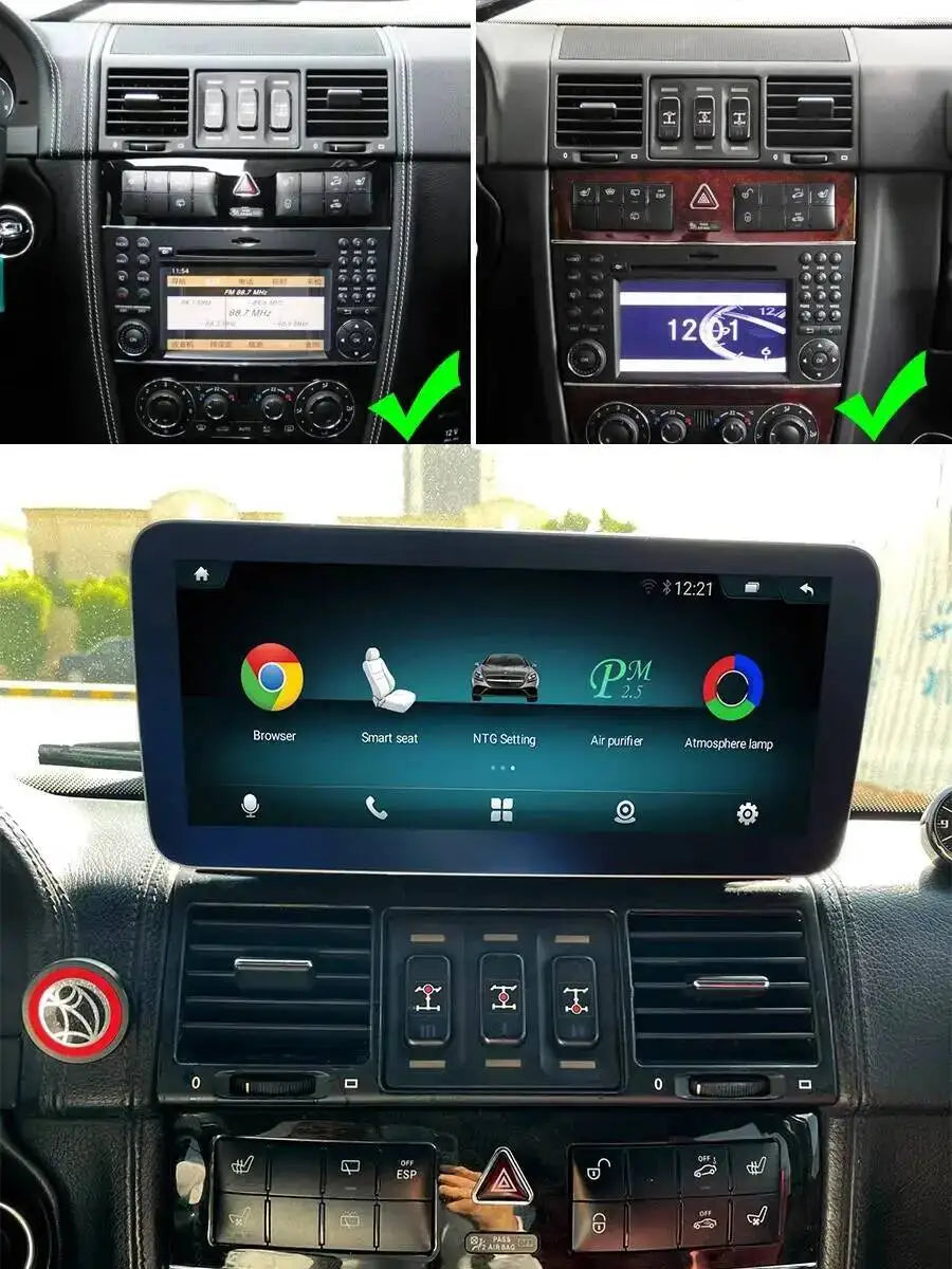 10.25'' Android 13 Car Multimedia Video Player For Mercedes Benz G Class G500 G55 W461 W46