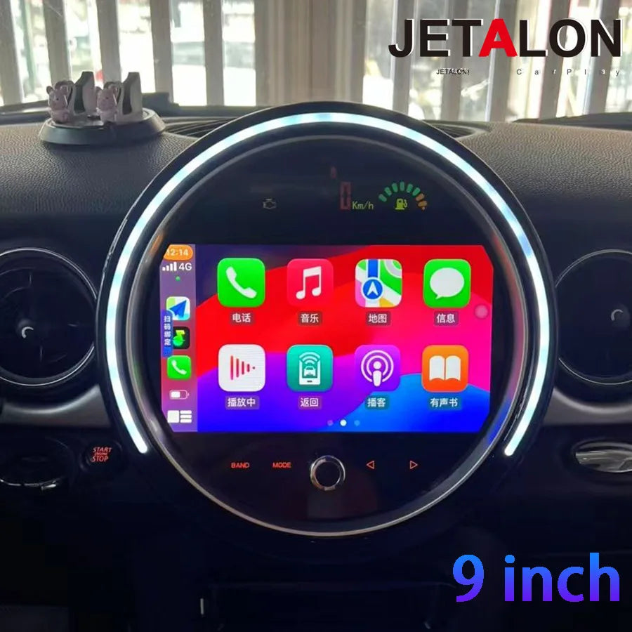 9'' Android 15 Car Radio For BMW Mini R56 R60 2007-2016 QLED Screen 4G WIFI Wireless Carpl