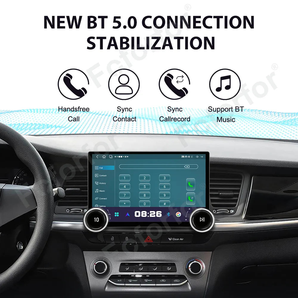 High Performance 11.5 Inch Android 15 Full HD Touch GPS Navi Car Radio Wireless CarPlay He