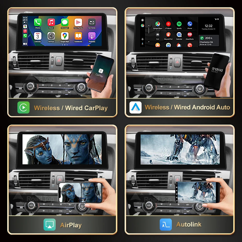 EU 12.3 RoadTop Wireless Carplay Multimedia Display Touch Screen For BMW X3 F25 X4 F26 201