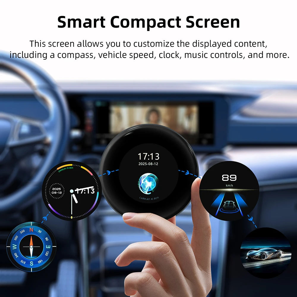 OEM Screen Upgrade QCM6125 Android 13 AI Box For BMW Cars Wireless CarPlay For BMW ID6 ID7