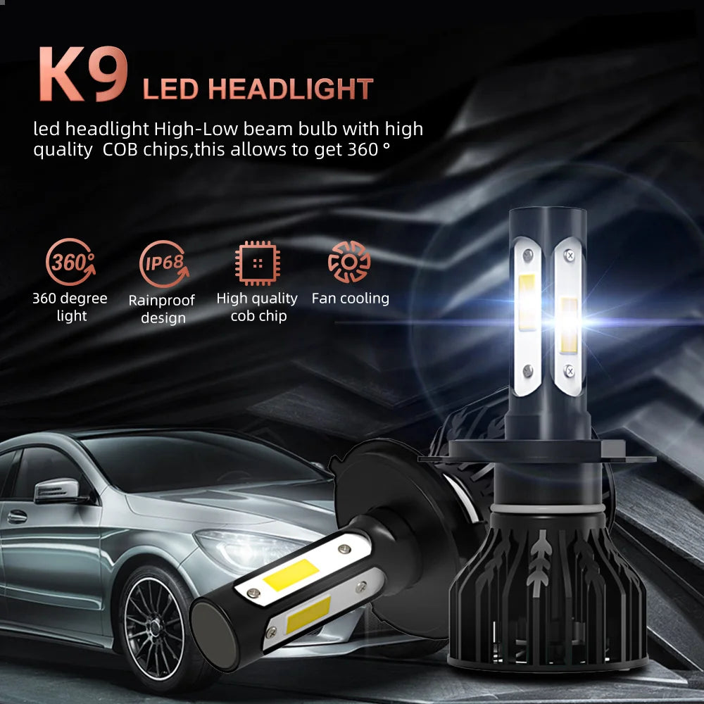 140W H4 Car Led Headlight 6000K Light For SUBARU FORESTER SG 2002 2003 2004 2005 2006 2007