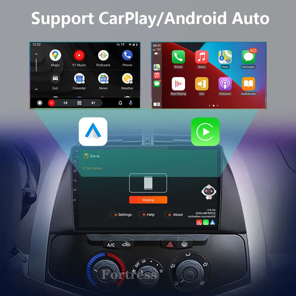 Android 16 Head Unit For Chery Tiggo T11 2005 - 2013 Carplay Auto Car Radio Multimedia Vid