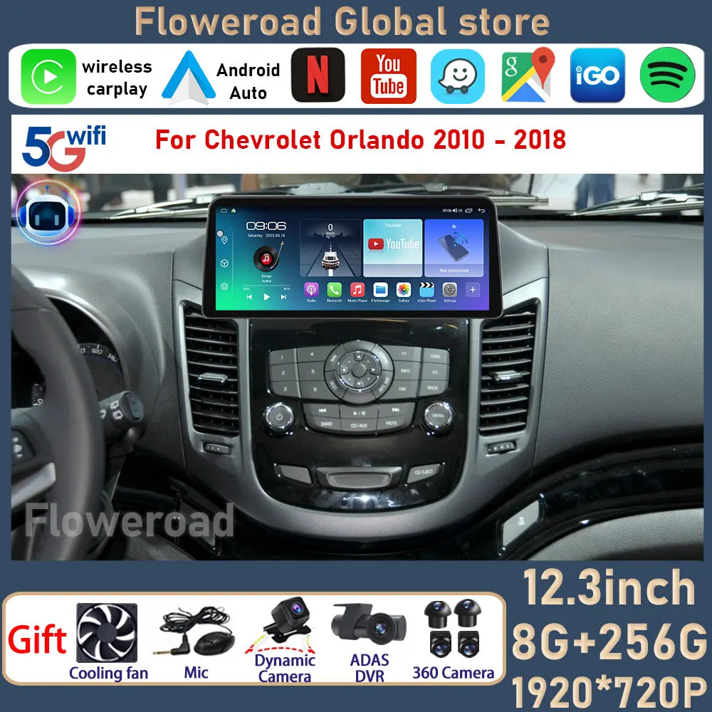 Android 15 Navigation For Chevrolet Orlando Android All-In-One Screen 2010-2018 Car Radio  | AUTOKITSHOP