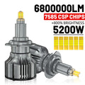 H7 LED Canbus 360 H1 HB3 HB4 9012 Turbo Bi Led Projector Lens H11 9006 9005 Car Headlight