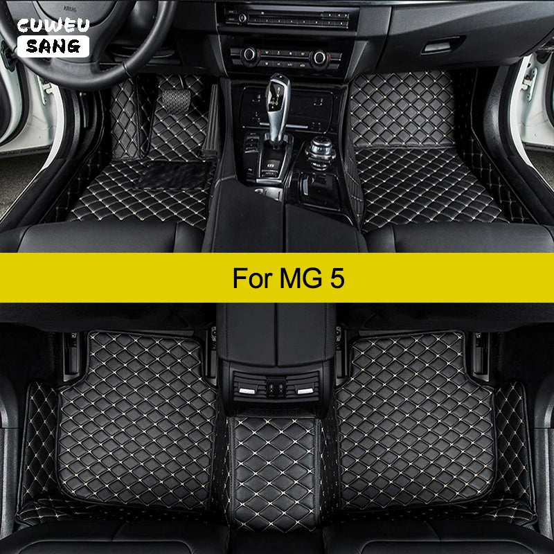 CUWEUSANG Custom Car Floor Mats For MG 5 Auto Carpets Foot Coche Accessorie | AUTOKITSHOP