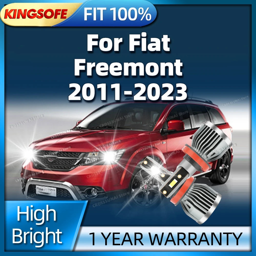 LED Front Light Canbus Car Headlight 30000LM Auto Bulbs For Fiat Freemont 2011-2023 2012 2