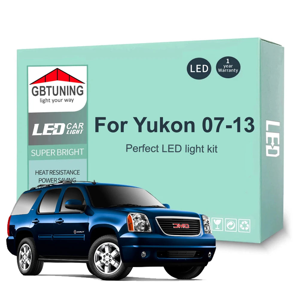 18-Piece LED Interior Light Kit for GMC Yukon XL - Canbus Error-Free Bulbs | AUTOKITSHOP
