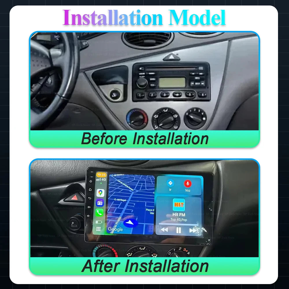 Android 16 For Ford Fiesta 1995-2001 Focus Mk1 1998-2004 Car Radio Stereo Head Unit Carpla | AUTOKITSHOP