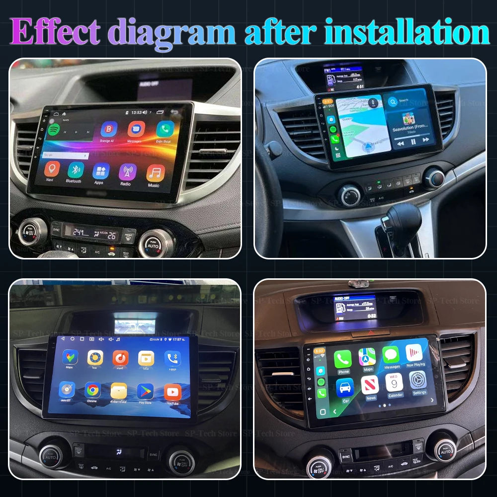 Android 16 For Honda Crv Cr-v 4 Rm Re 2012 2013 2014 2015 2016 Navigation Gps Android Auto | AUTOKITSHOP