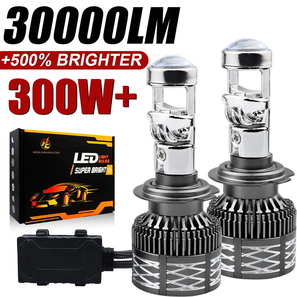 H7 H4 H11 LED Projector Bulb Canbus Car Headlight Mini Lens H8 9005 9006 HB3 HB4 6000K Aut