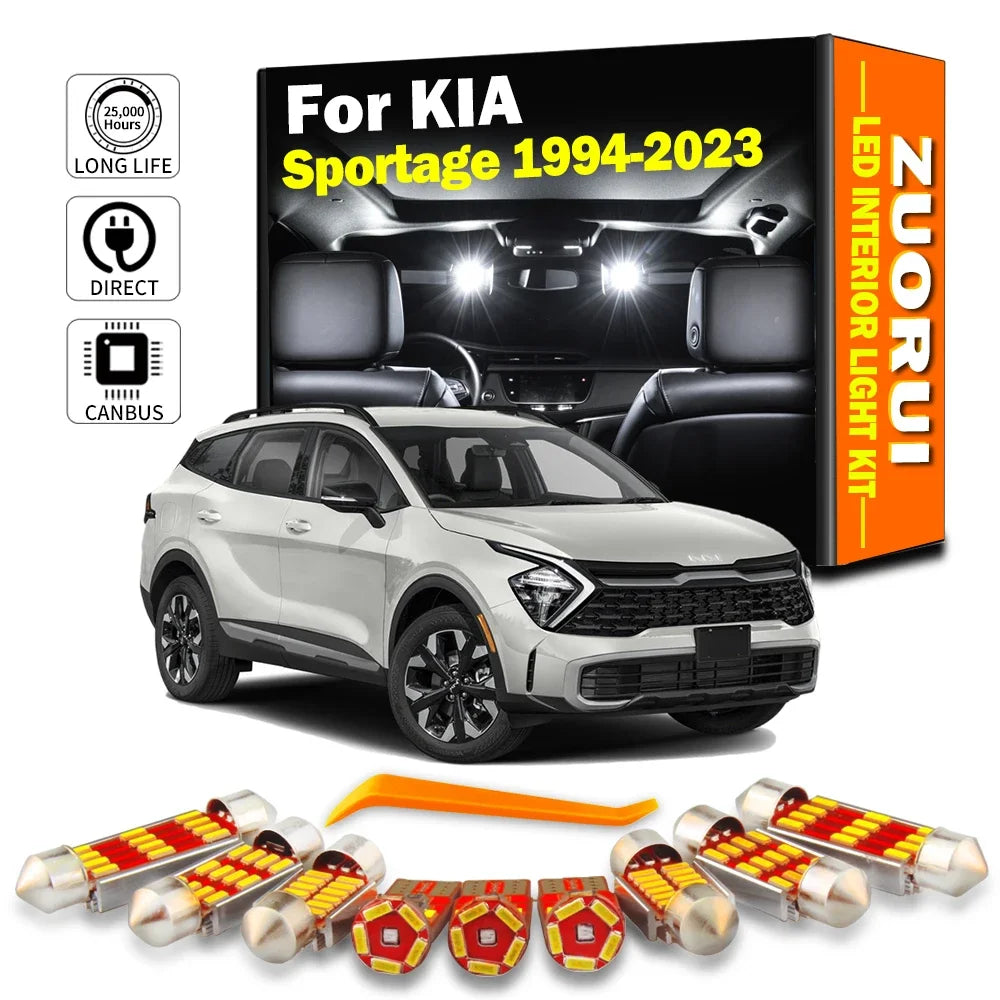 LED Interior Light Kit for KIA Sportage 1995- 2019 - Canbus Dome Map Door Trunk Bulbs | AUTOKITSHOP