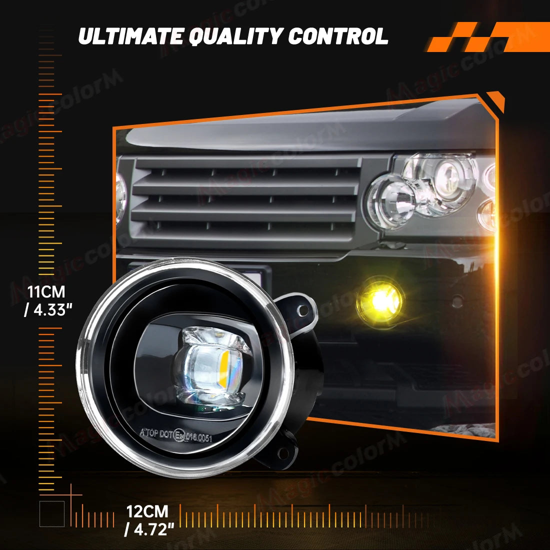 For Land Rover Discovery 2 3 For Range Rover L322 Sport LED Fog Lamps Front Bumper White Y | AUTOKITSHOP