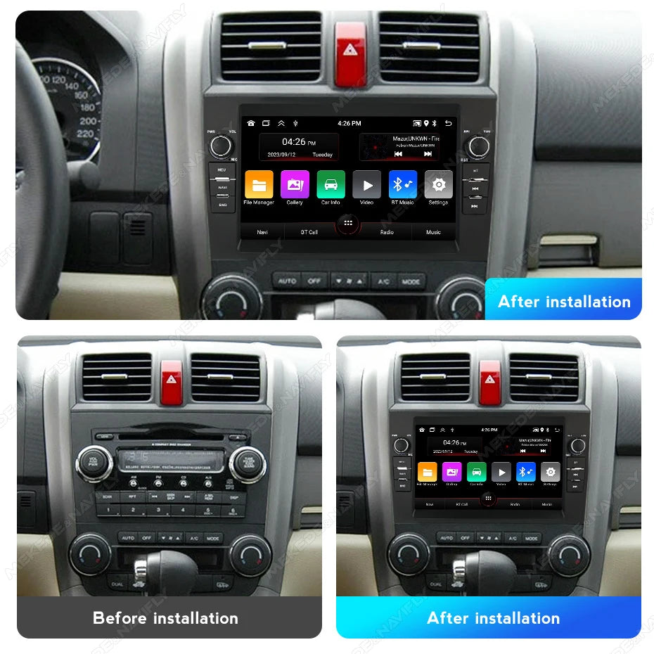8 Inch Wireless Car Stereo for Honda CRV CR-V 2007-2011 Wireless CarPlay Android Auto Touc | AUTOKITSHOP