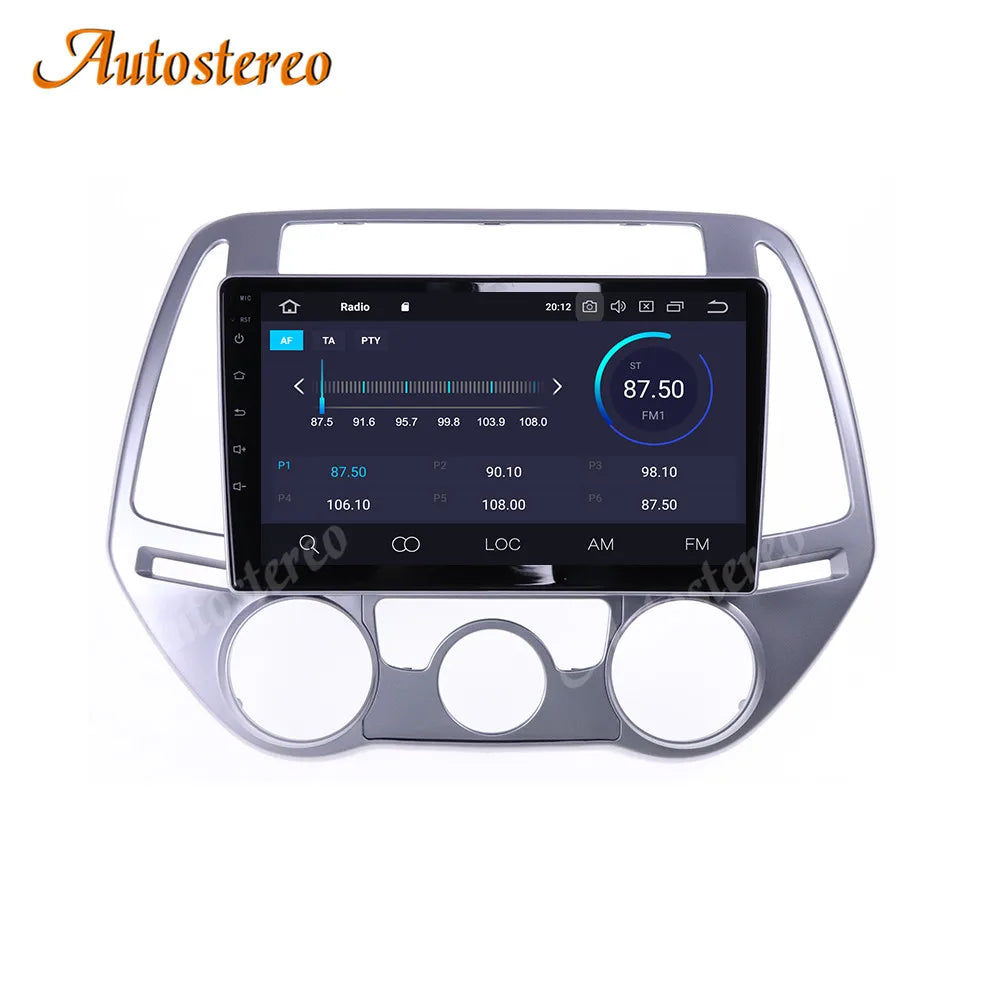 Android 15 Carplay Auto Stereo Car Head Unit For Hyundai I20 2008-2014 Car Multimedia Play