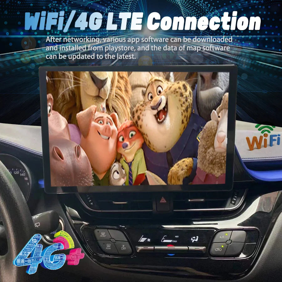 13.3inch Screen Android 15 Car Multimedia Player For Toyota CHR C-HR 2016-2021 Navigation