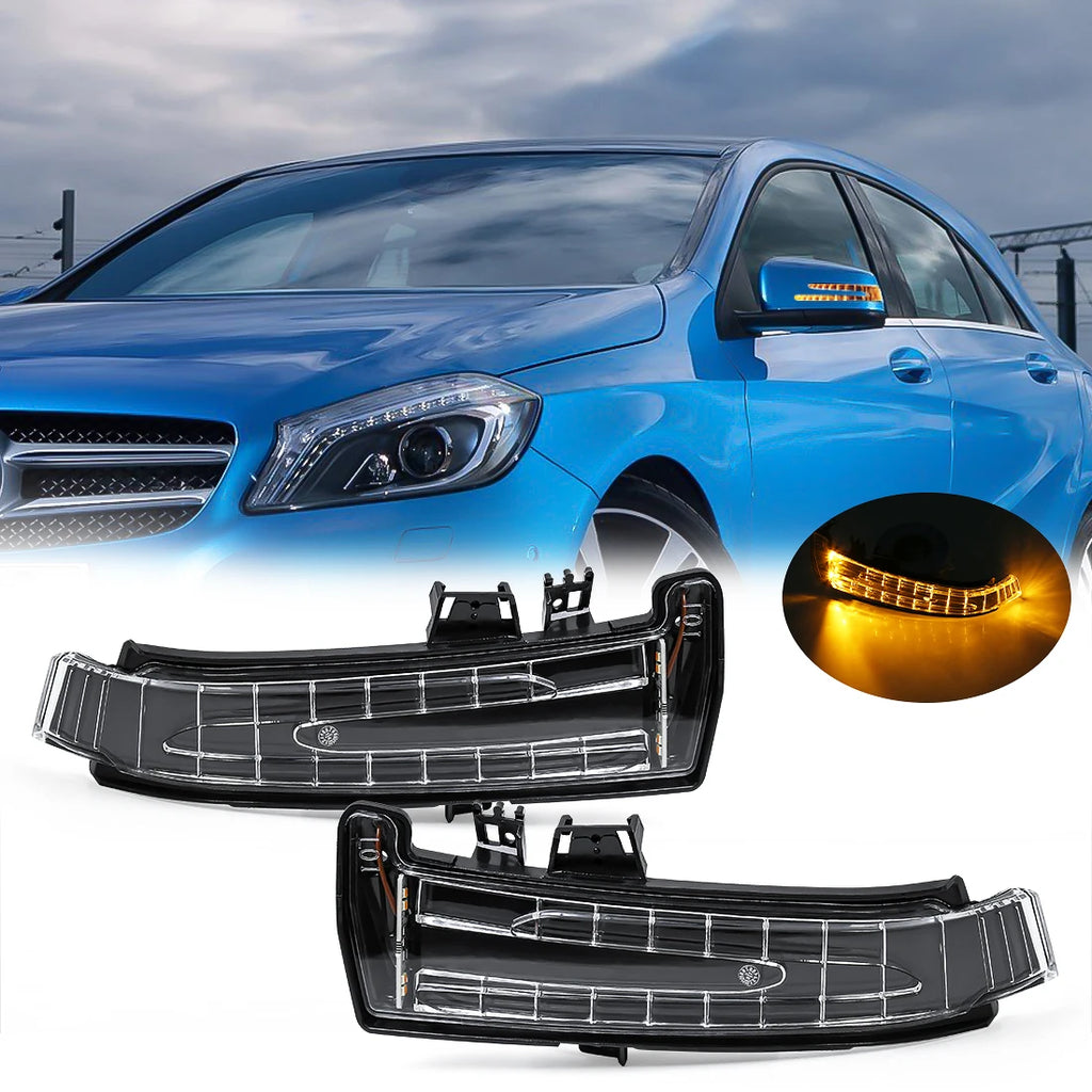 LED Side Rear View Mirror Indicators Turn Signal Lights For Mercedes-Benz W221 W212 W204 W | AUTOKITSHOP