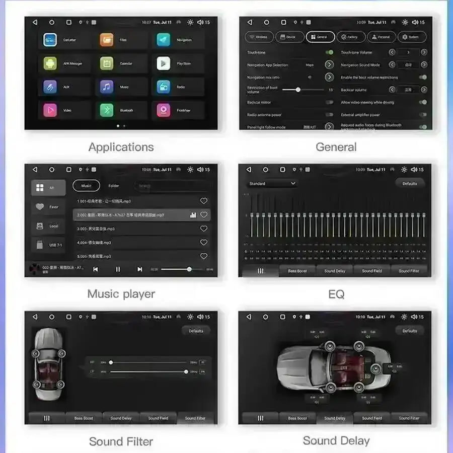 8inch For Volkswagen Magotan Android Car Radio Screen CarPlay Stereo Car Multimedia Video