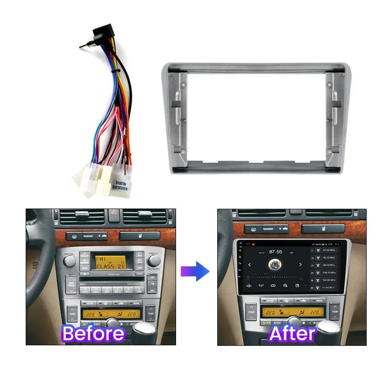 Car Radio Panel Frame for Toyota Avensis T25 II 2002-2008 Android Multimedia Player 2din S | AUTOKITSHOP