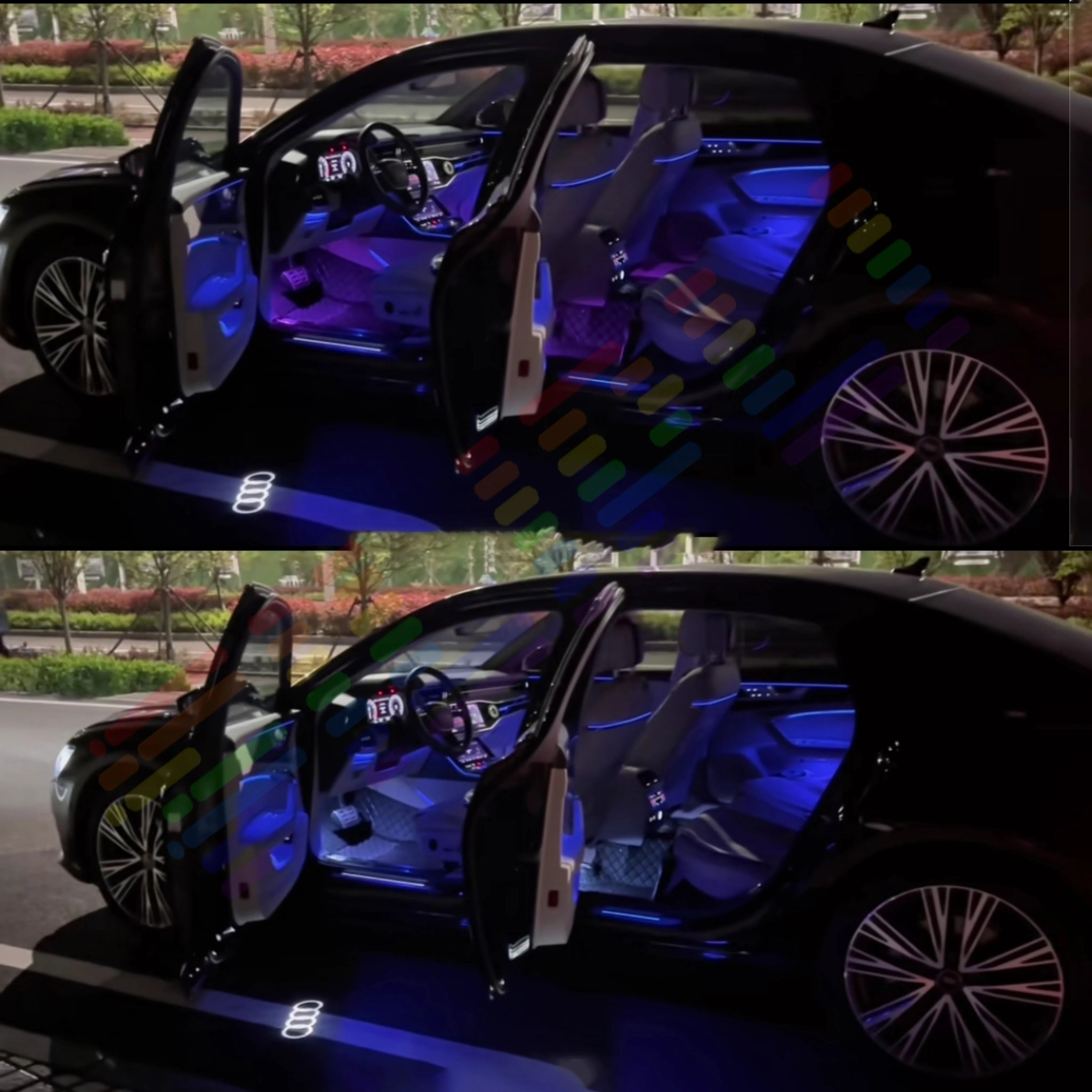 For Audi Q2 Q3 Q4 Q5 Q7 Q8 64s RGB LED Interior Ambient Light Personalize Your Car's Inter | AUTOKITSHOP