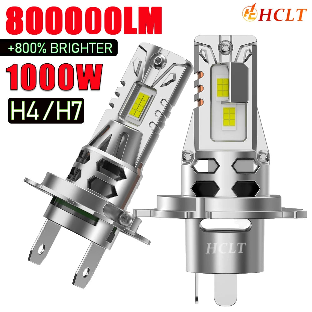 H4 H7 Led Bulb 9003 HB2 LED CANBUS Headlights 6000K Spotlight High Low Beam Car Motorcycle