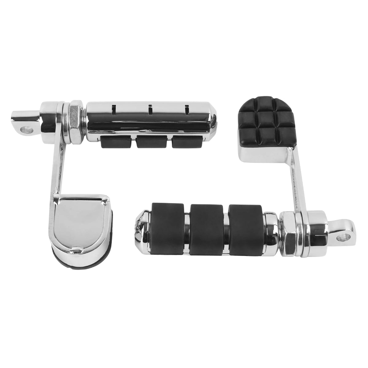 Chrome Motorcycle Stirrup Heel Foot Rest Pegs Fit For Harley Sportster XL883 XL1200 Softail Dyna - Automotive LED Light