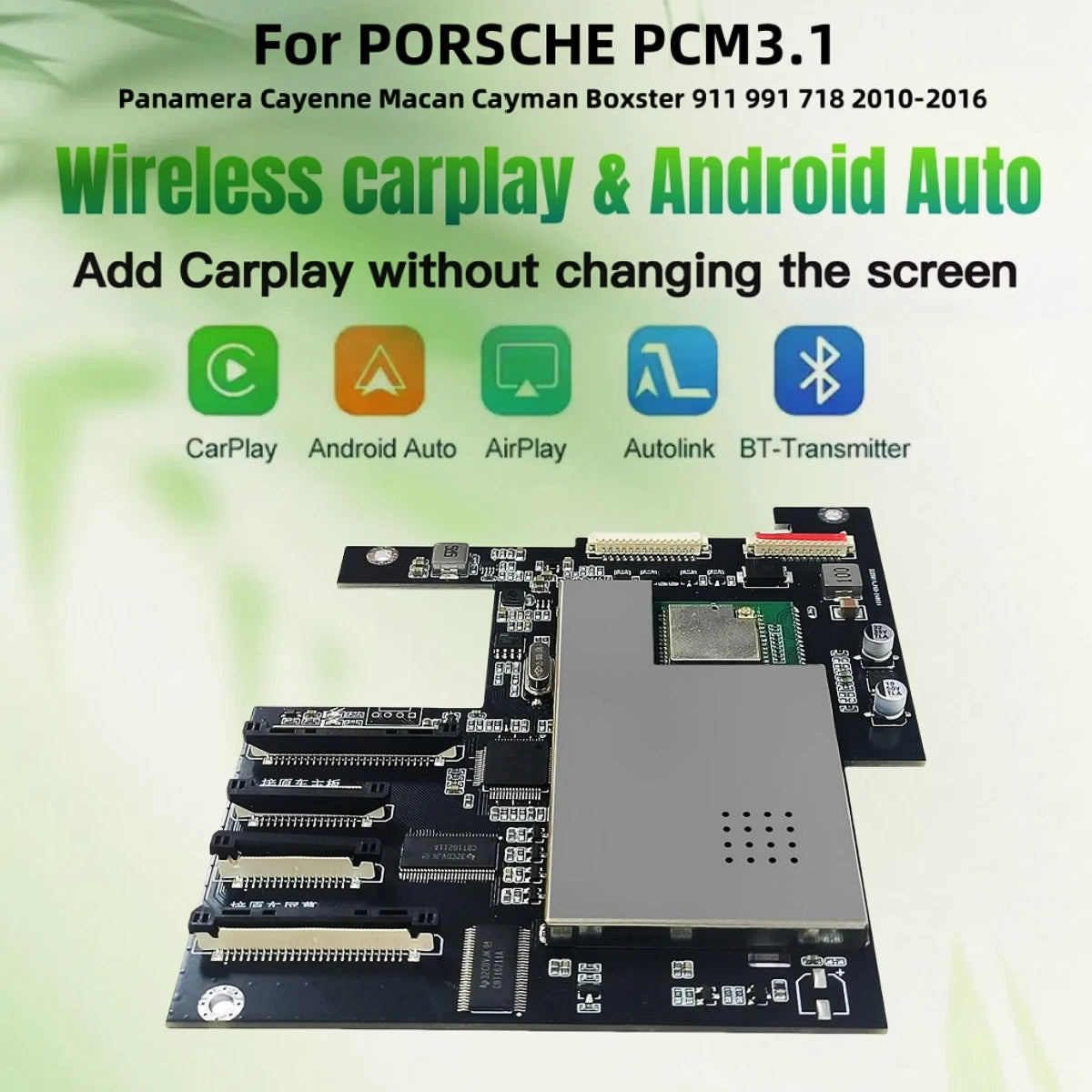 Wireless Carplay Android auto Module For Porsche PCM3.1 Panamera Cayenne Cayman Macan Boxs | AUTOKITSHOP