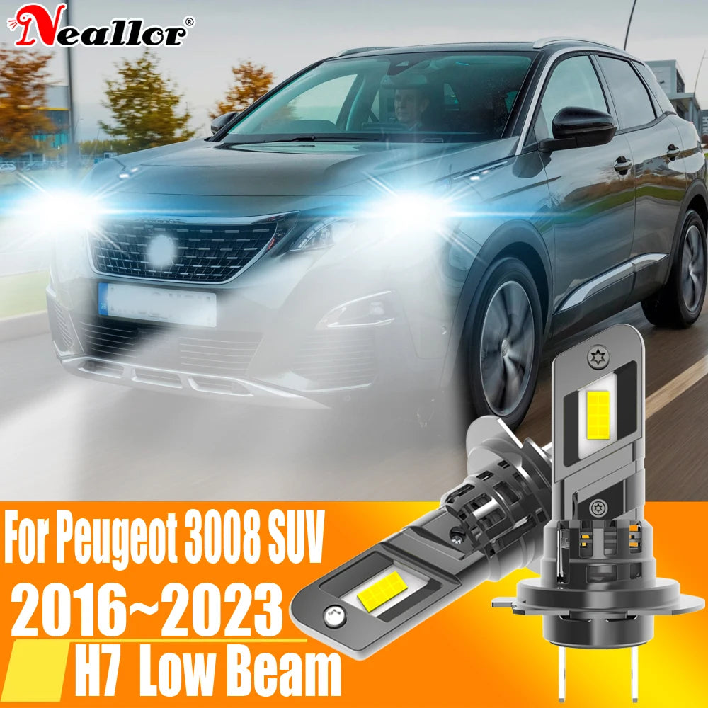 2x H7 Led Headlight Canbus No Error H18 Car Bulb High Power 6000K White Light Diode Lamp 1