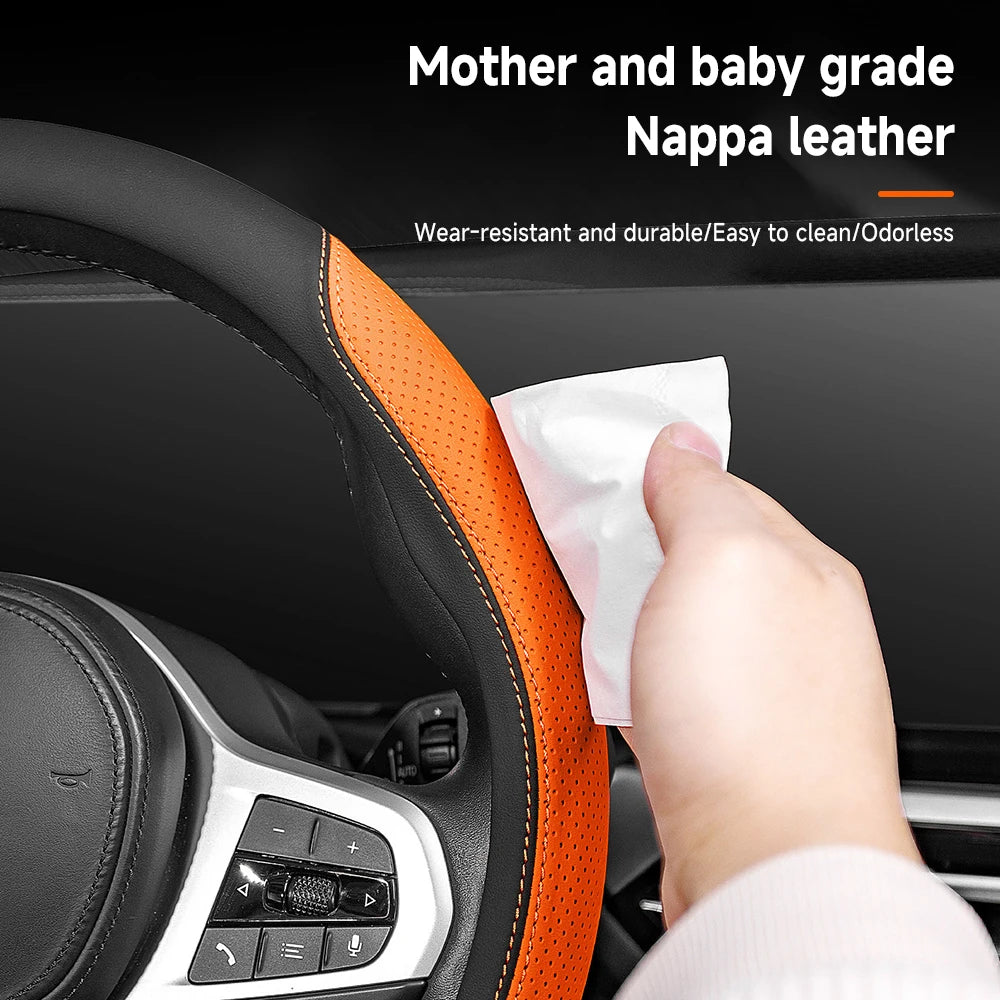 Car Steering Wheel Cover For Honda Civic FIT CRV Accord Insight Odyssey Vezel Ja for Honda Accord Civic - Automotive LED