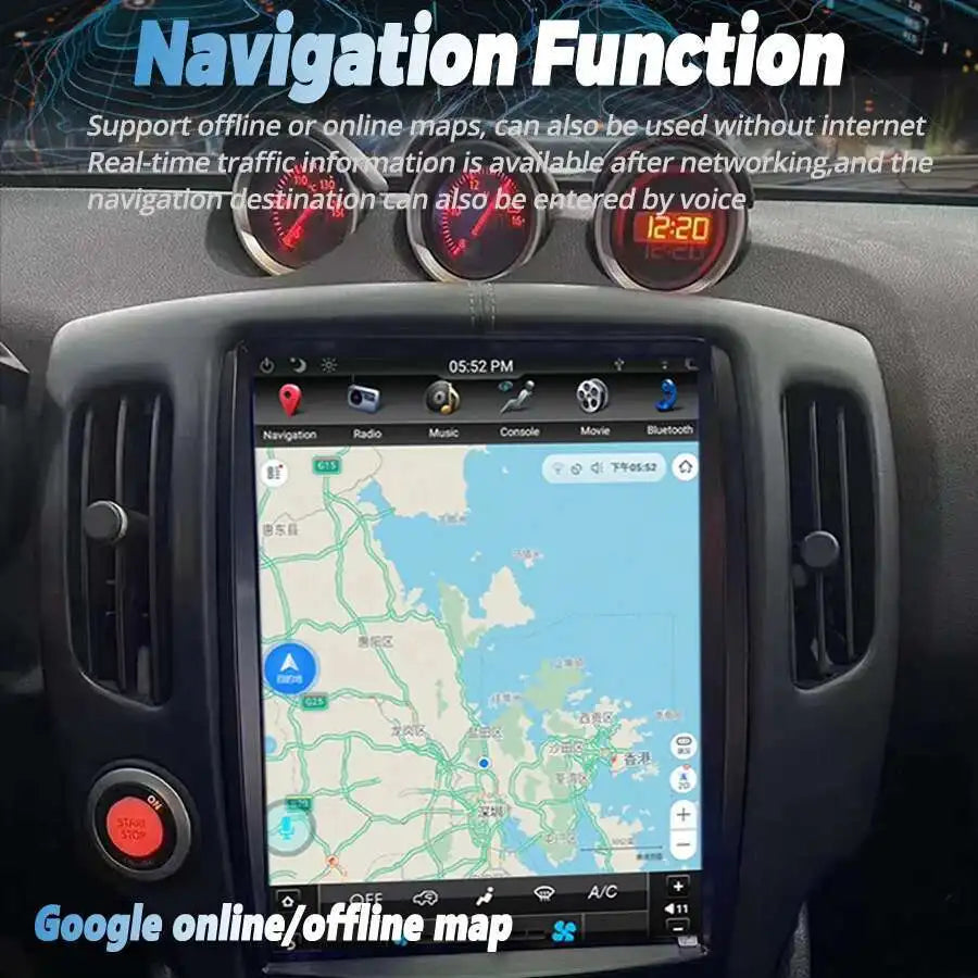 12.1inch Android 13 Screen Radio 2din For Nissan 370z GPS Carplay Car Multimedia WiFi 4G B | AUTOKITSHOP